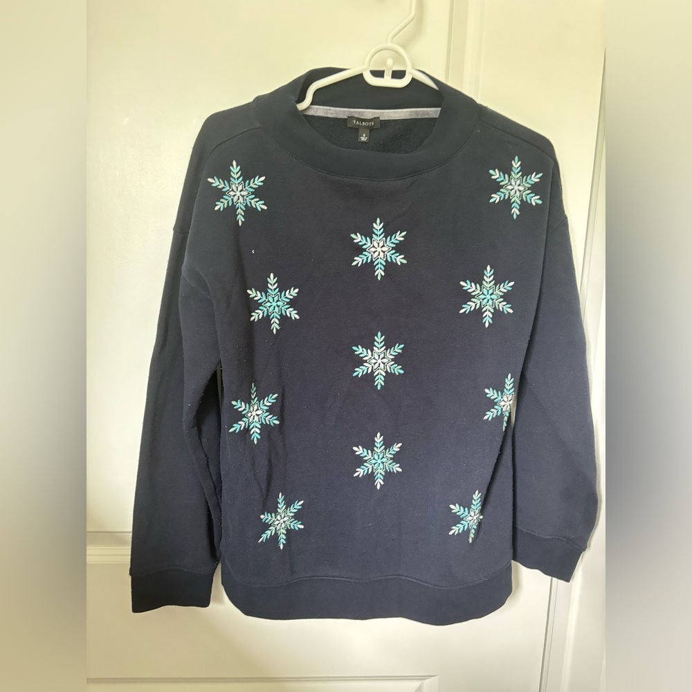 Talbots snowflake sweater